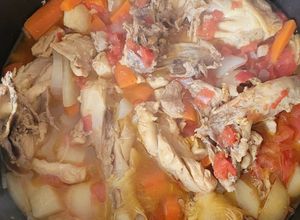 Una foto de Pollo casero con mostaza