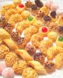 Panellets de almendra variados