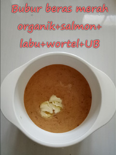 Foto resep Bubur salmon MPASI 6 bulan menu 4* slow cooker