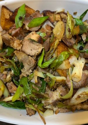 臘肉炒豆乾 的食譜成品照片