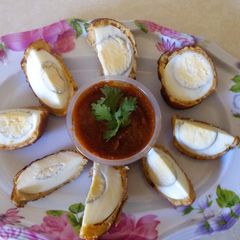 A picture of Scotcheggs#teamcontest#teamEaster#themeZheEasterFriday#Appetizer.
