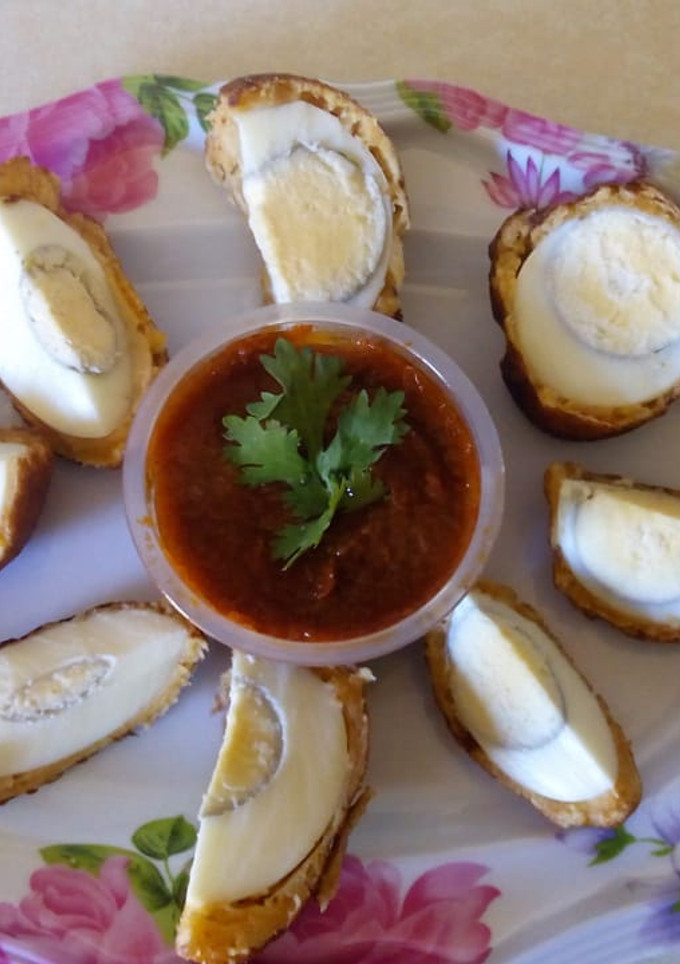 A picture of Scotcheggs#teamcontest#teamEaster#themeZheEasterFriday#Appetizer.