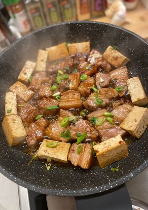 醬燒豆干五花肉 的食譜成品照片