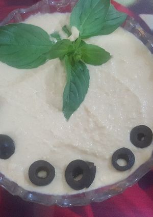 صورة لوصفة حمص بالطحينة😍
