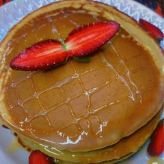 A picture of Title:my easy,step by step,tasty pancake.
