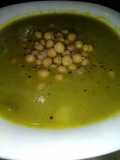 Sopa de puerros y garbanzos
