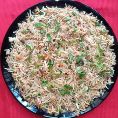 A picture of Vegetable fried Rice.