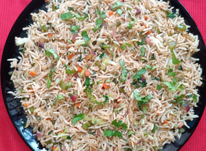 A picture of Vegetable fried Rice.