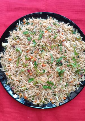 A picture of Vegetable fried Rice.