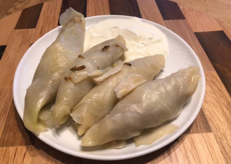 Recipe of Perfect Malfouf Mehcheh - stuffed cabbage rolls