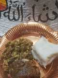 Lemony Okra served with sea bass and ugali(maizemeal)