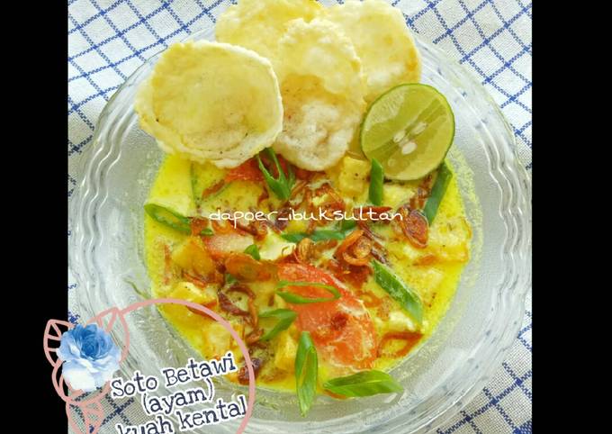 Cara Menyiapkan Soto Betawi (ayam) kuah kental Anti Gagal