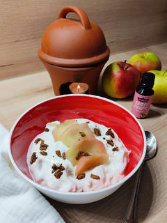 Bratapfel-Joghurt Low Carb Rezepthauptbild