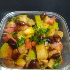 A picture of Pear mungfali ki chaat.