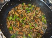 A picture of hoisin sauce stir fry