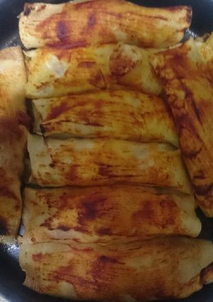 صورة لوصفة كريب بطاطس وفراخ