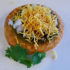 Aalu tikki bites A picture of Aalu tikki bites.