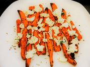 Una foto de batata horno queso