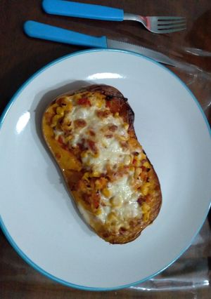 Una foto de Calabaza rellena