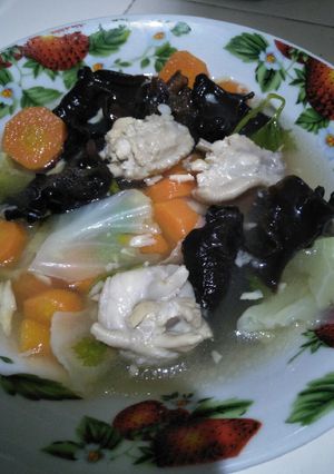 Foto resep Sop Ayam jamur kuping
