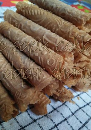 Foto resep Kue semprong coklat/ kue sapik coklat
