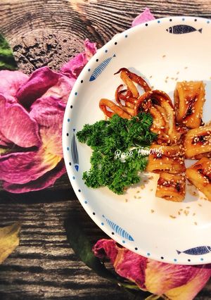 Hình của món Mực Sauce Teriyaki.