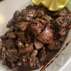 A picture of Liver with Pomegranate Molasses.