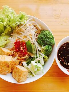 Hình của món Bún đậu nước tương.