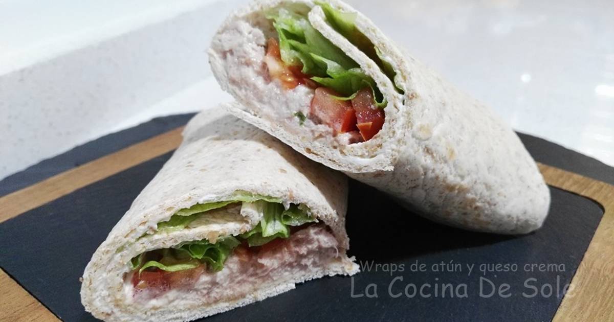 Wraps de atún y queso crema Receta de La Cocina De Sole- Cookpad