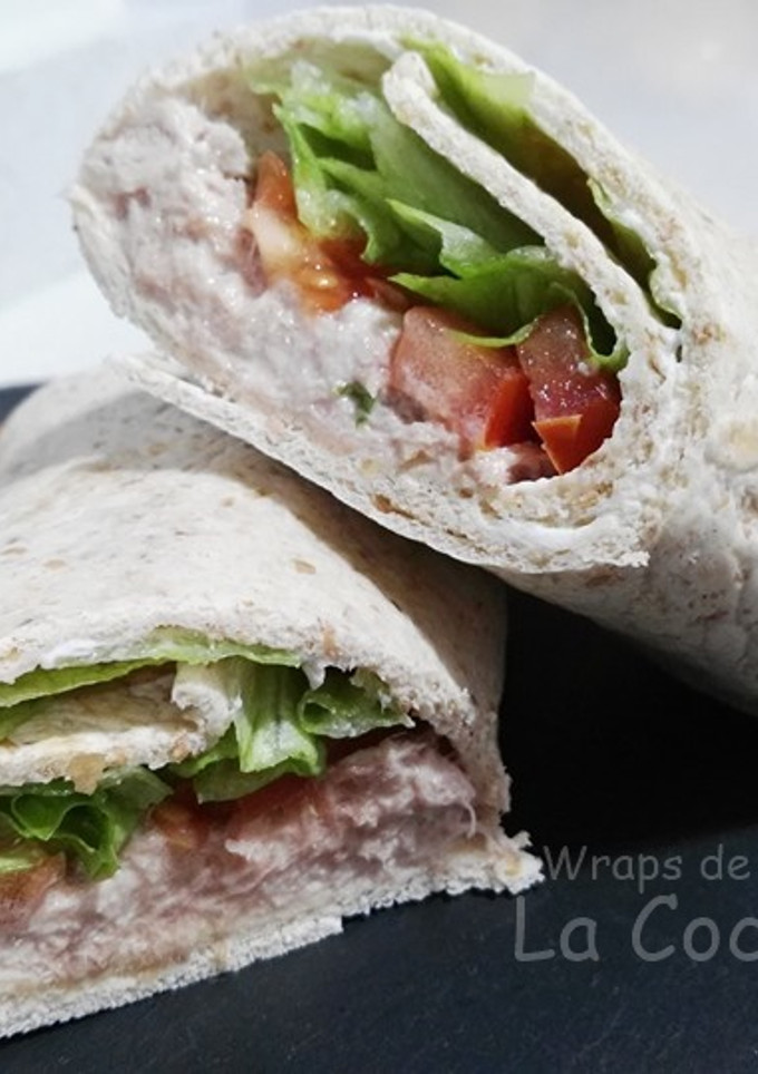 Una foto de Wraps de atún y queso crema