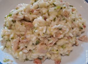 Foto di Risotto zucchine philadelphia e speck