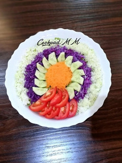 عکسی از دستور تزئین ساده سالاد فصل 1 🥗