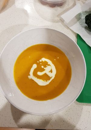 รูปของ ซุปฟักทอง (Roasted pumpkin soup)