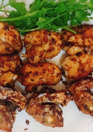 Hình của món Cá hồng biển muối sả.