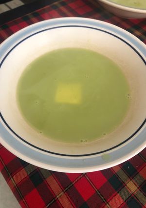 Una foto de Crema de chícharo