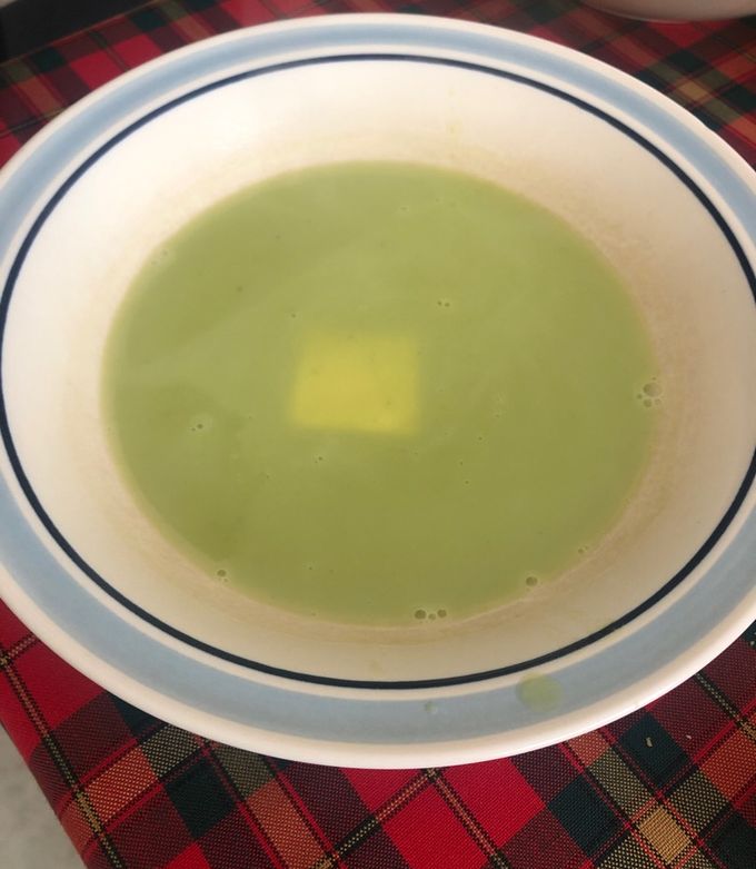 Una foto de Crema de chícharo