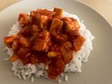 Tofu con sofrito de tomate 🍅