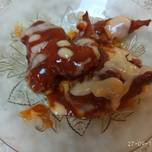 Spicy fire wings with cheese sauce
