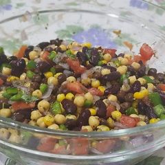 A picture of Maxican mix bean salad.