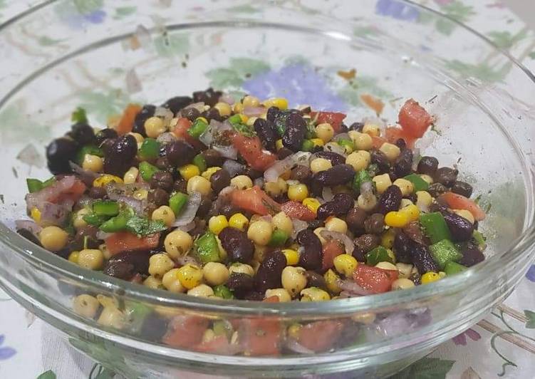 Recipe of Any-night-of-the-week Maxican mix bean salad