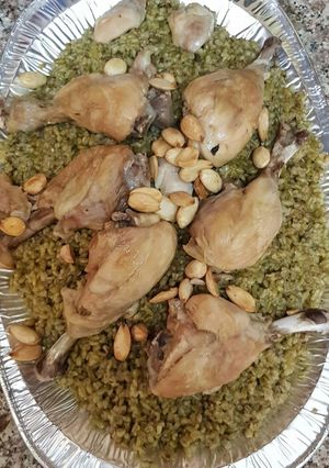 صورة لوصفة فريكة ودجاج ولا اطيب يم يم 😜😜