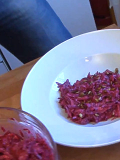 A picture of Beetroot apple salad.