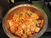 A picture of cabbage kimchi