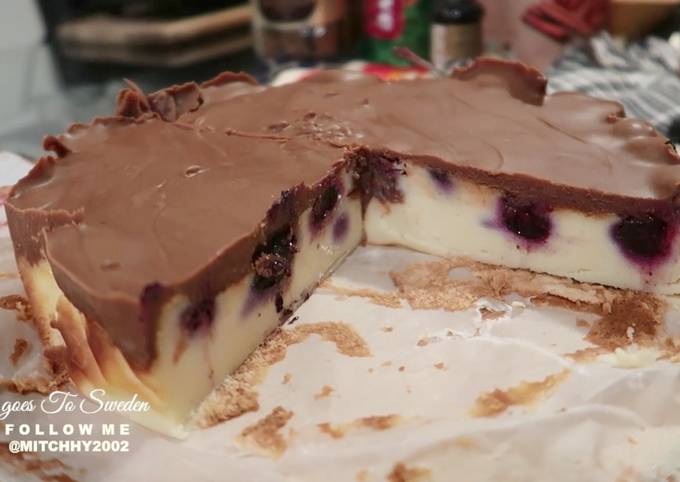 Easiest Way to Prepare Favorite Chocolate Blueberry Cheesecake in AIRFRYER