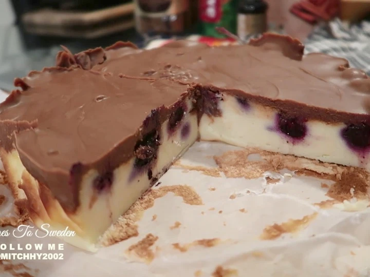 Easy Ways Make|Recipe} Chocolate Blueberry Cheesecake in AIRFRYER the Can Spoil the Tongue, Perfect