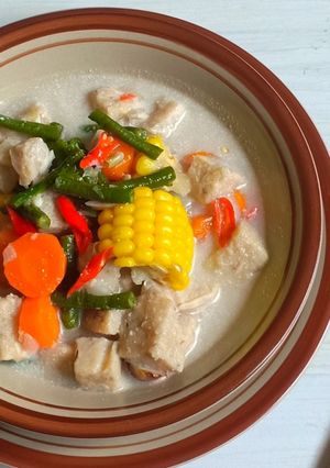 Foto resep Lodeh Tempe Gembus (bumbu iris)