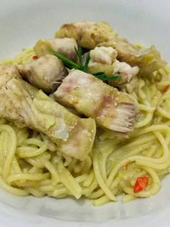 Foto resep Spaghetti ikan kuah kuning