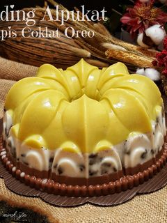 Foto resep Puding Alpukat Lapis Coklat Oreo