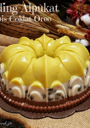 Foto resep Puding Alpukat Lapis Coklat Oreo