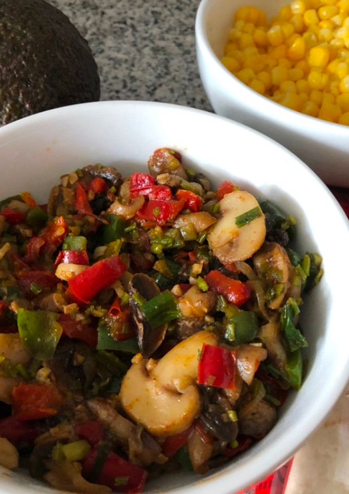 Una foto de Verduras salteadas